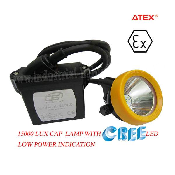 KL5LM Waterproof Mine Safety LED Mining Lamp 3.7V 15000 Lux , Rechargeable Mining Lamp 0
