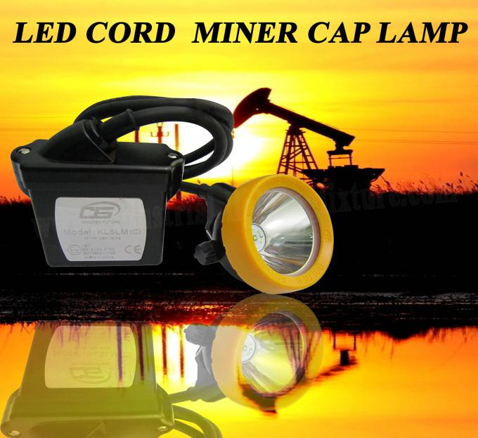 DC 4.2 Volt LED Coal Miners Headlamp CE / ATEX With 15000 Lux KL5LM 0