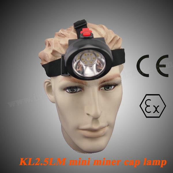 Portable LED Mining Lamp 4000lm SABS , 90 Degree Coal Miners Headlamp KL2.5LM 0