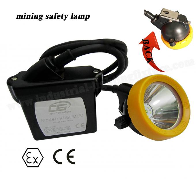 Waterproof Rechargeable Miners Lights For Hard Hats 3.7V With 6.5Ah Li-ion Battery 0
