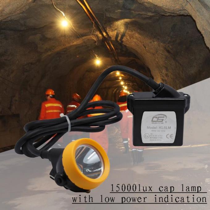 15000 Lux Underground Cap Lamps , Explosion Proof Led Miner Headlamp 2