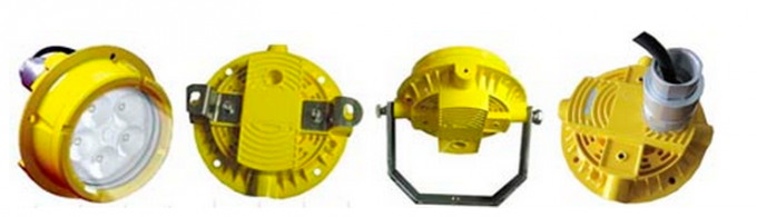 Yellow Gas Station LED Canopy Light , 25 Degree Angle Led Marine Loading Dock Light 0