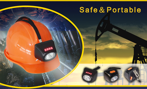 High Power Helmet Industrial Lighting Fixture , Coal Miners Headlamp Max 7000 Lux 0