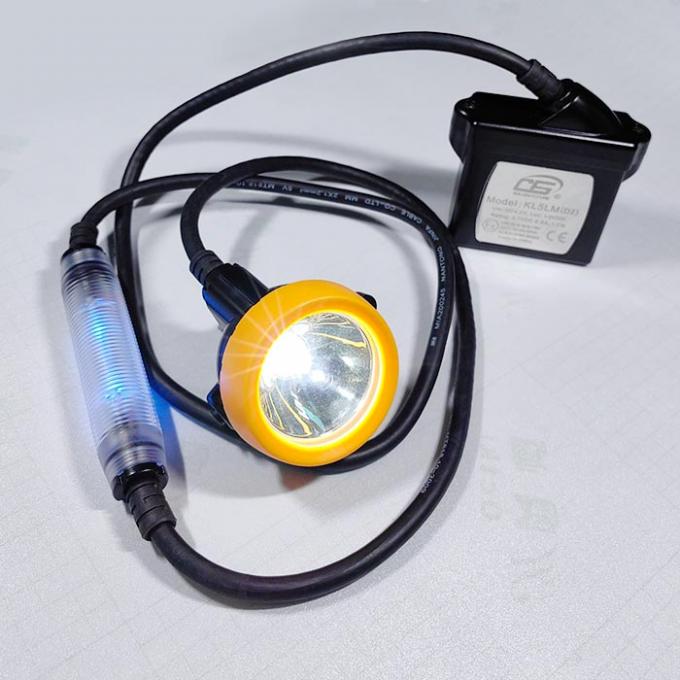 ATEX CE LED Mining Headlamp 20000 Lux With Blue Rear Light 1
