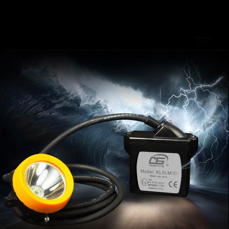KL5LMC Industrial LED Lights , Corded LED Mining Headlamp Gigh