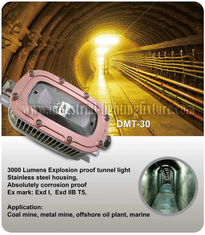 IP67 High Power Industrial 30 Watt LED Lighting Fixture CREE For Underground Passage 3