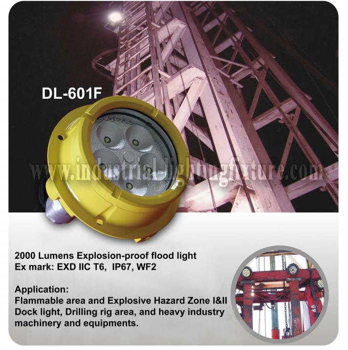 AC 110V Industrial Explosion Proof Led Lighting 20 W 5 CREE LEDS For Oil Store 2