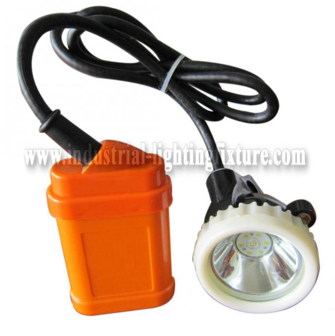 LED Rechargeable Miners Cap Lamp 1 Watt 4500Lux With 6 Pcs SMD Led KJ3.5LM 0