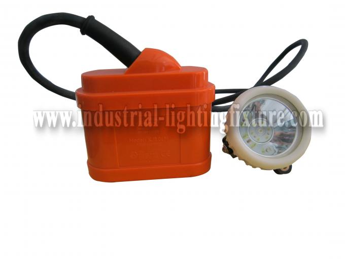 60Hz Waterproof LED 1 Watt Mining Cap Lamp , Coal Miners Lamp Rechargeable KJ8.0LM 0