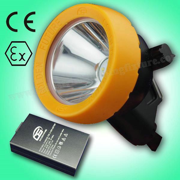 Efficient KL5LM Portable LED Mining Cap Lamp 15000lux 3.7V , Low Power Indication 0