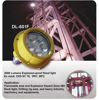 120° Yellow IP67 LED Explosion Proof Light Aluminum Alloy For Marine Lighting 0