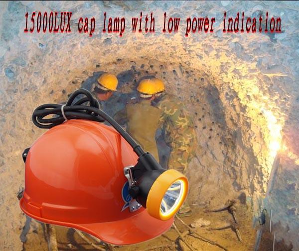 15000lux 6.6ah Rechargeable Mining Hard Hat LED Lights Waterproof Miner Cap Torch 1