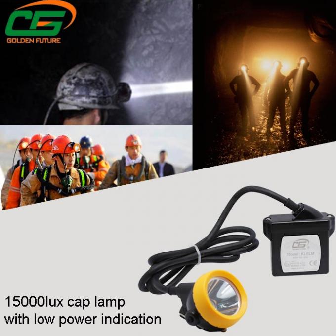 Safety 1w Led Mining Cap Lamp Rechargeable 15000lux High Brightness 0