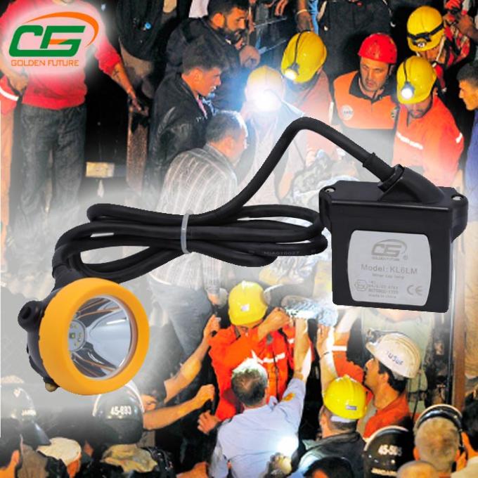 LED Explosion Proof Coal Miner Headlamp 1w 6.6ah Rechargeable 0