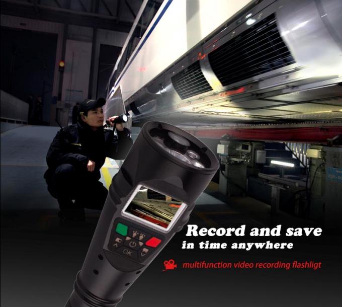 IP65 DVR Flashlight Police Security Rechargeable Flashlight For Railway Inspection 4