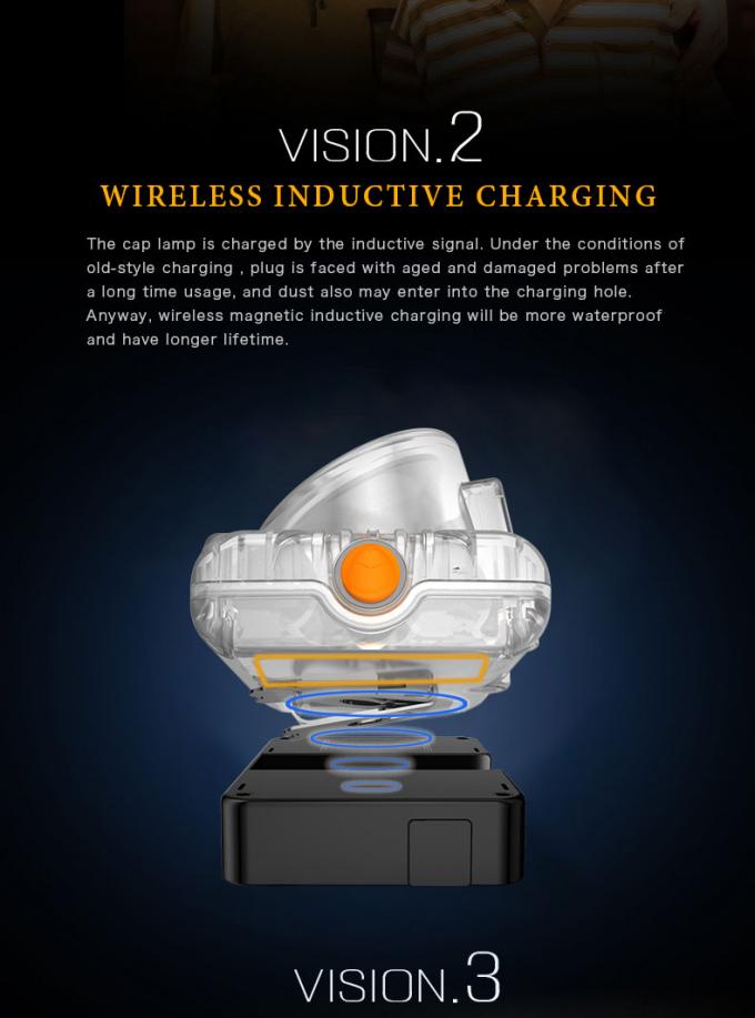  miners lamp wireless magnetic inductive charging/charger for mining cap lamp/cordless mining light charger