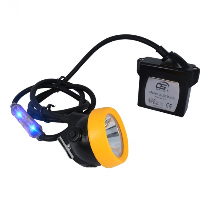 KL5LMD2 20000lux Portable LED Mining Headlamp With Blue Rear Light 0
