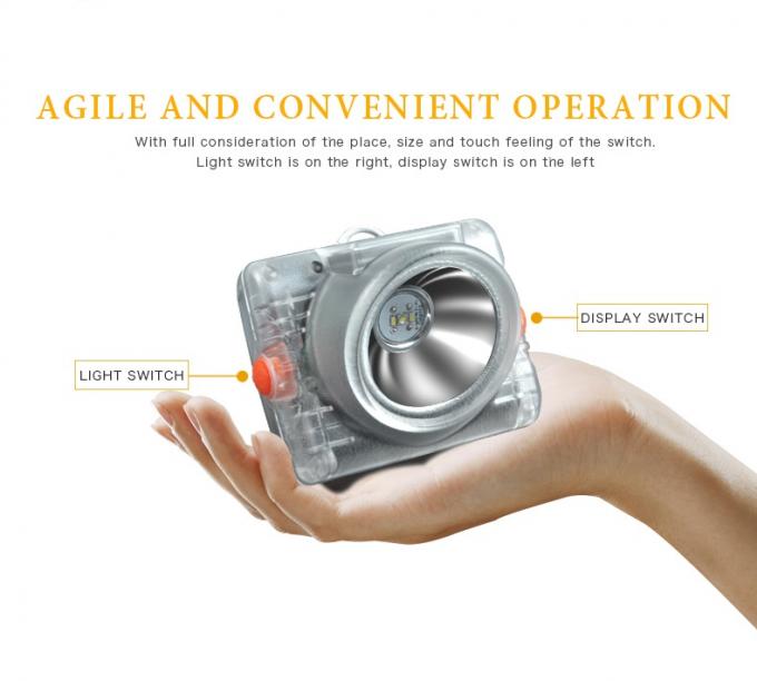 ATEX Certified Wireless OLED Miner Lamp with Inductive Charging for Underground Mining 3
