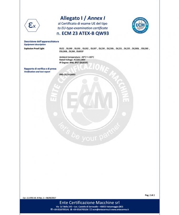 40-100W LED Explosion Proof Work Light UL ATEX IP66 -20-40C for Industrial Lighting Solutions 3