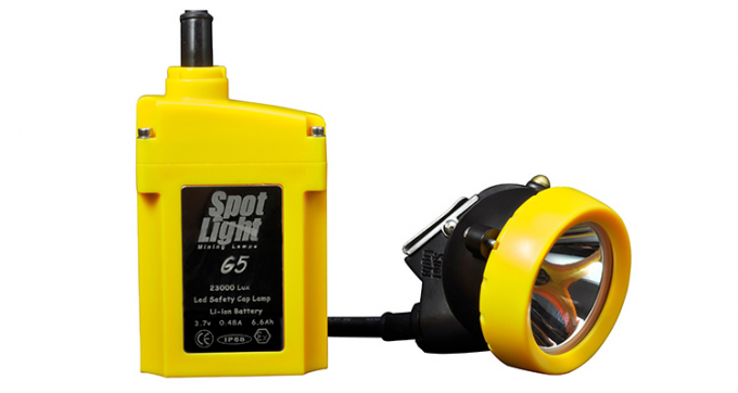 High Intensity 20000Lux LED Miner Flashlight IP68 Protection Class for Underground Use 4