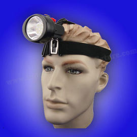 Cordless 4.2V LED Industrial Miners Cap Lamp Long Life KL2.5LM With 90 Degree