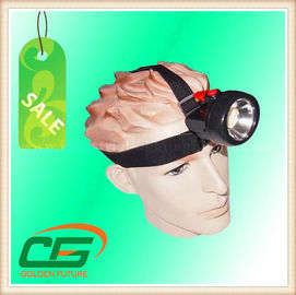 Portable 80 Lumen High Power LED Mining Cap Lamp 3.7V 4.2V With PC Plastic Case