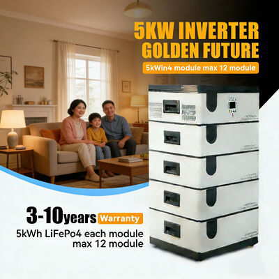 10KWH Stackable LiFePO4 Solar Inverter Battery 48V/51.2V Solar Inverter Battery for Off-Grid Industrial Backup Power