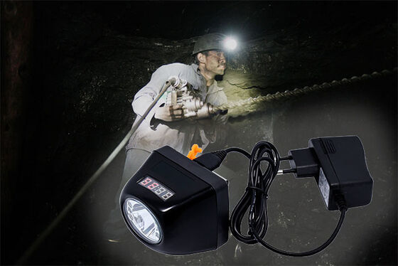 7000 Lux Rechargeable Mining Headlamp with Bulletproof PC Housing and Charger