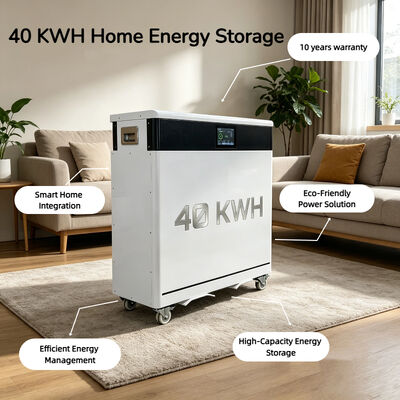 51.2 800Ah 15kwh 20kwh 30kwh 40kwh Grade a LiFePO4 Cells Home Energy Storage Battery Built-in Smart BMS with 6000+ Deep Cycles