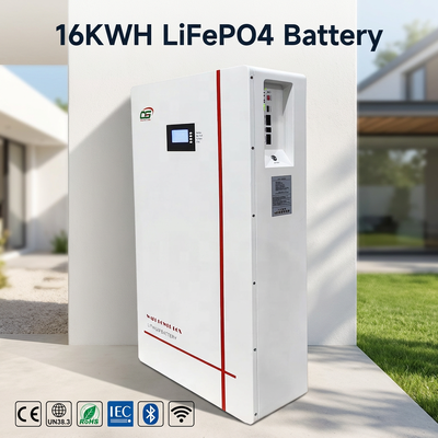 BG02 10kWh 51.2V LiFePO4 Solar Battery Storage Pack | Smart BMS System | Ultra-Long Cycle Wall-Mounted Home Energy Storage