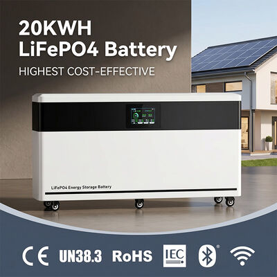 Modular Battery Bank 51.2V 200A with BYD Blade LiFePO4 Cells and 8000+ Cycles for Home Energy Storage