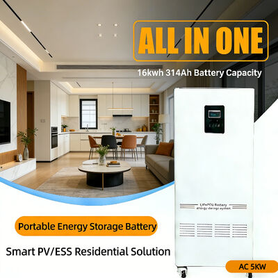 NK005A 51.2v 48v All in One 5Kw Inverter and 15Kwh 16 Kwh 300Ah 314Ah LifePo4 Battery Solar Power Home Energy Storage System