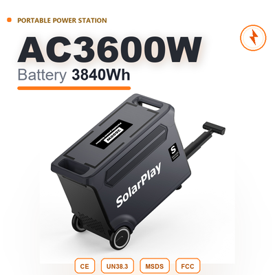 EU Warehouse in Stock 3600W 3840Wh LiFePO4 Portable Power Station Pure Sine Wave MPPT UPS for Home Backup